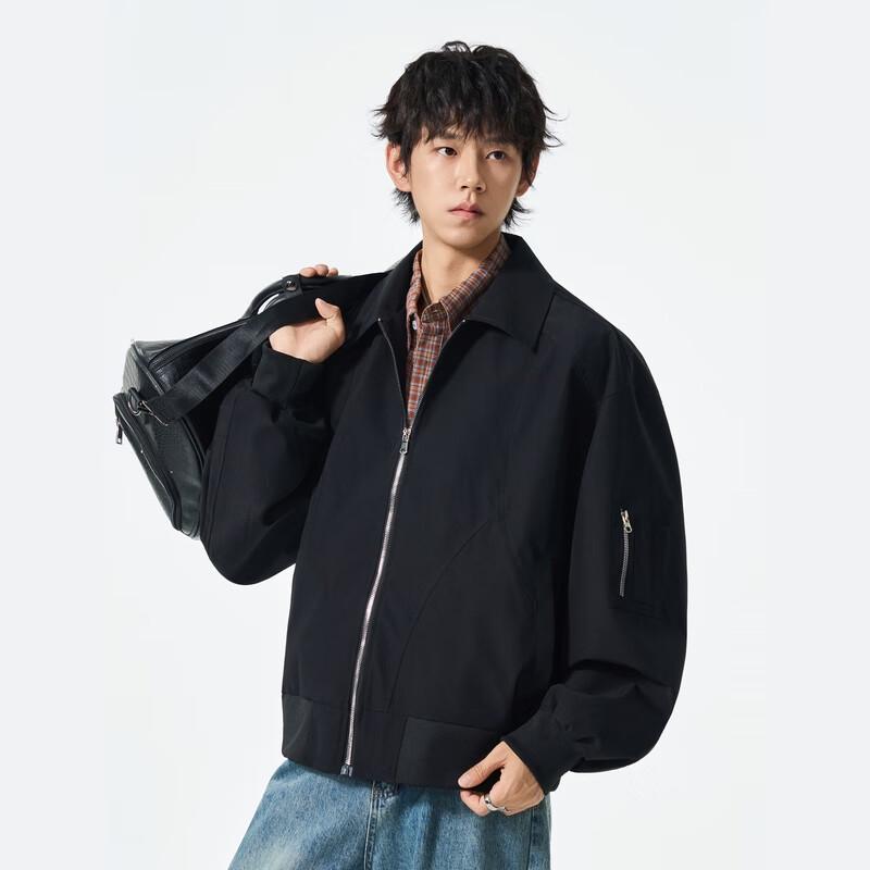 Herren Casual Umlegekragen Frühling Herbst Jacke