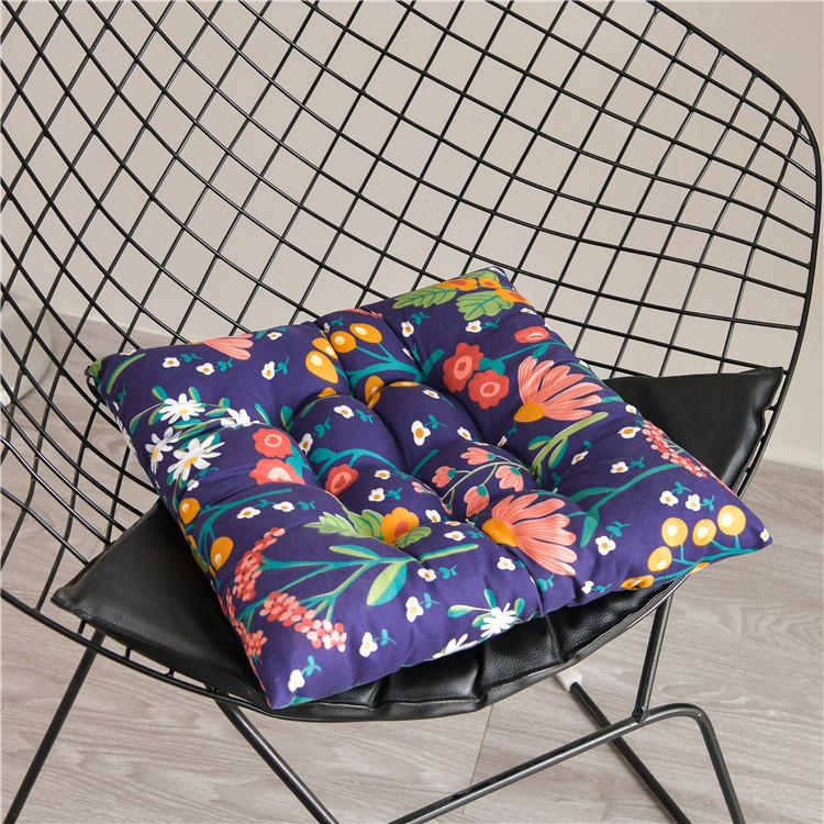 Thickened Printed Chair Seat Pad for Office, Student, or Dining Chairs
