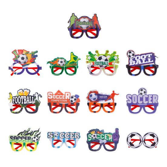 Voetbalfan Brillen Voetbalwedstrijd Voetbal Brillen Fotohokje Props Feest Brillen voor Voetbal Thema Verjaardagen Sportfeesten