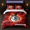 SC Freiburg FC Custom Name Text Bedding Set 1 Duvet Cover+2 Pillowcases Soccer Logo Personalized Gift For Special Occasion Bedroom Decor