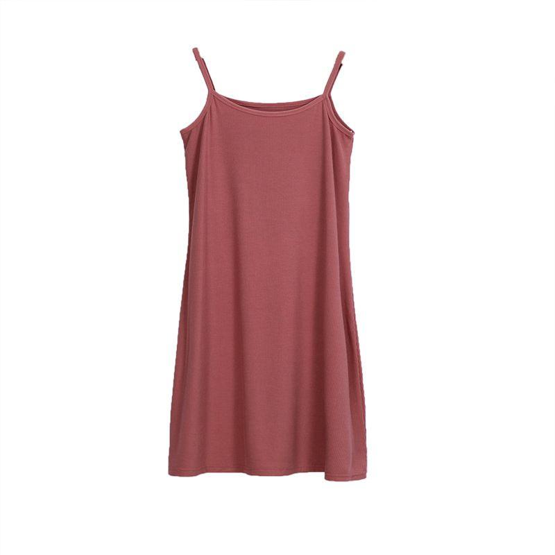 Women's Long Tanks Camisole Dress Tunic Slip Length Stretch Spaghetti Tank Top In Premium Quality Fabric