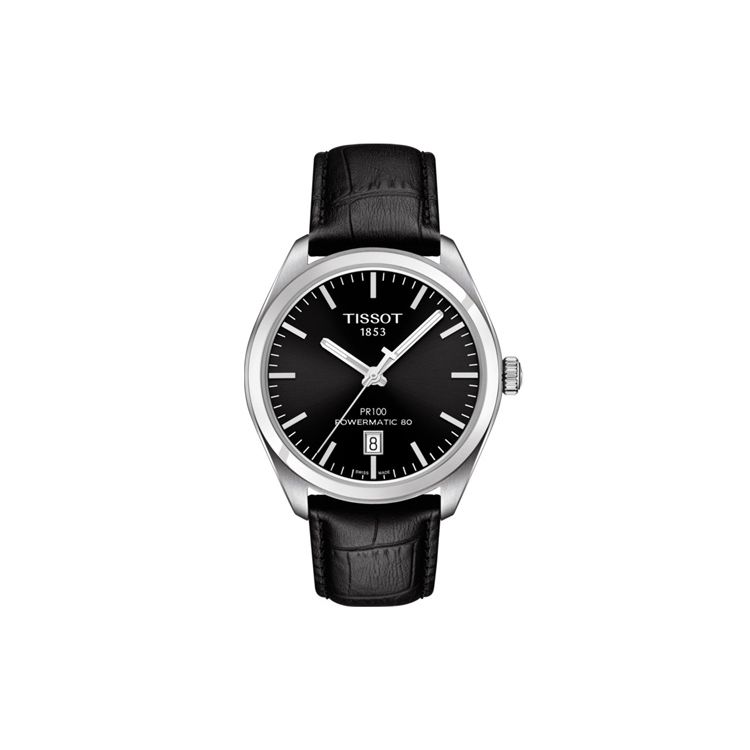 

Tissot Pr100 Automatic Mechanical Movement 30m Water Resistant Watch 39mm Black Dial Stainless Steel Case Leather Strap Men watches T101.407.16.051.00 Black Dial