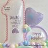 Set de Globos de Cumpleaños de Aluminio Blanco de 32 Pulgadas - Serie de Números Ma Ka