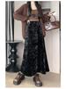 Women's Velvet A-Line Skirt, High-Waist, Slim-Fit, Thick Velvet, Autumn/Winter 2025 Collection