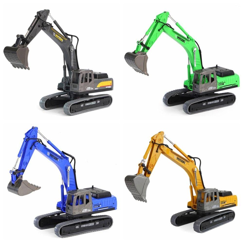 Rotatable Excavator Model Toy Simulation Construction Vehicle Model  Collection