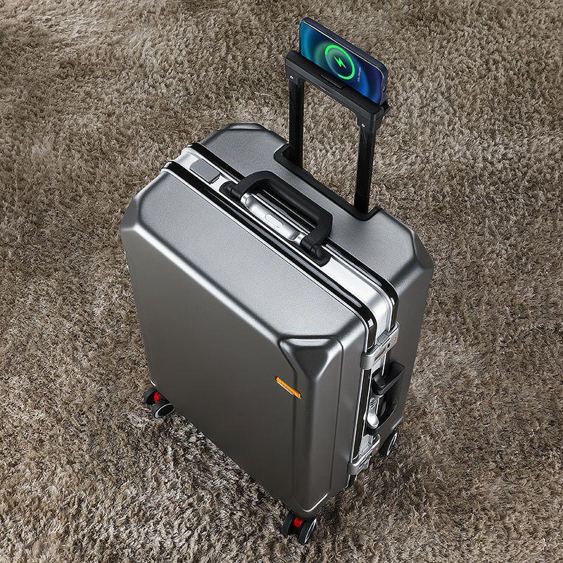 Ultralight Leather Trolley Suitcase with Silent Universal Wheels, Large Capacity & Combination Lock - New Style with Free Shipping