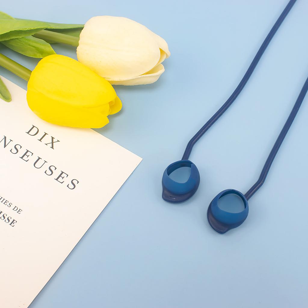 Anti-Lost Strap for Galaxy Buds FE Sports Soft Silicone Lanyard Accessories Wireless Earbuds Neck Rope Cord