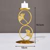1pc Candlestick Geometric Style Iron Art Nordic Style Creative Maple Leaf Candlestick Decoration for Table Parties Home Decor