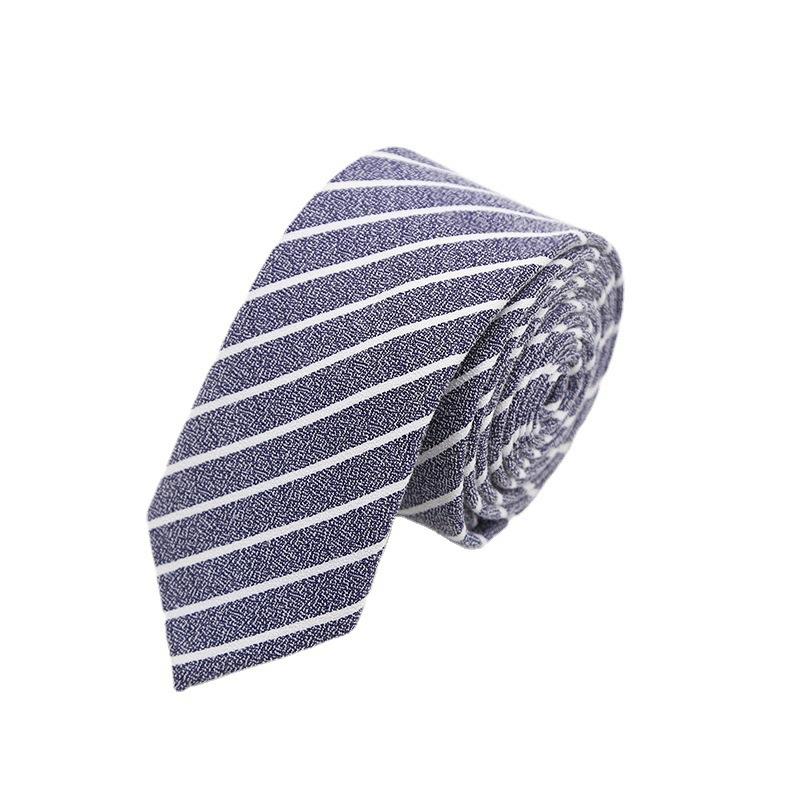 Men'S Tie 6Cm British Style Tie Men'S Dress Business Black Narrow Tie