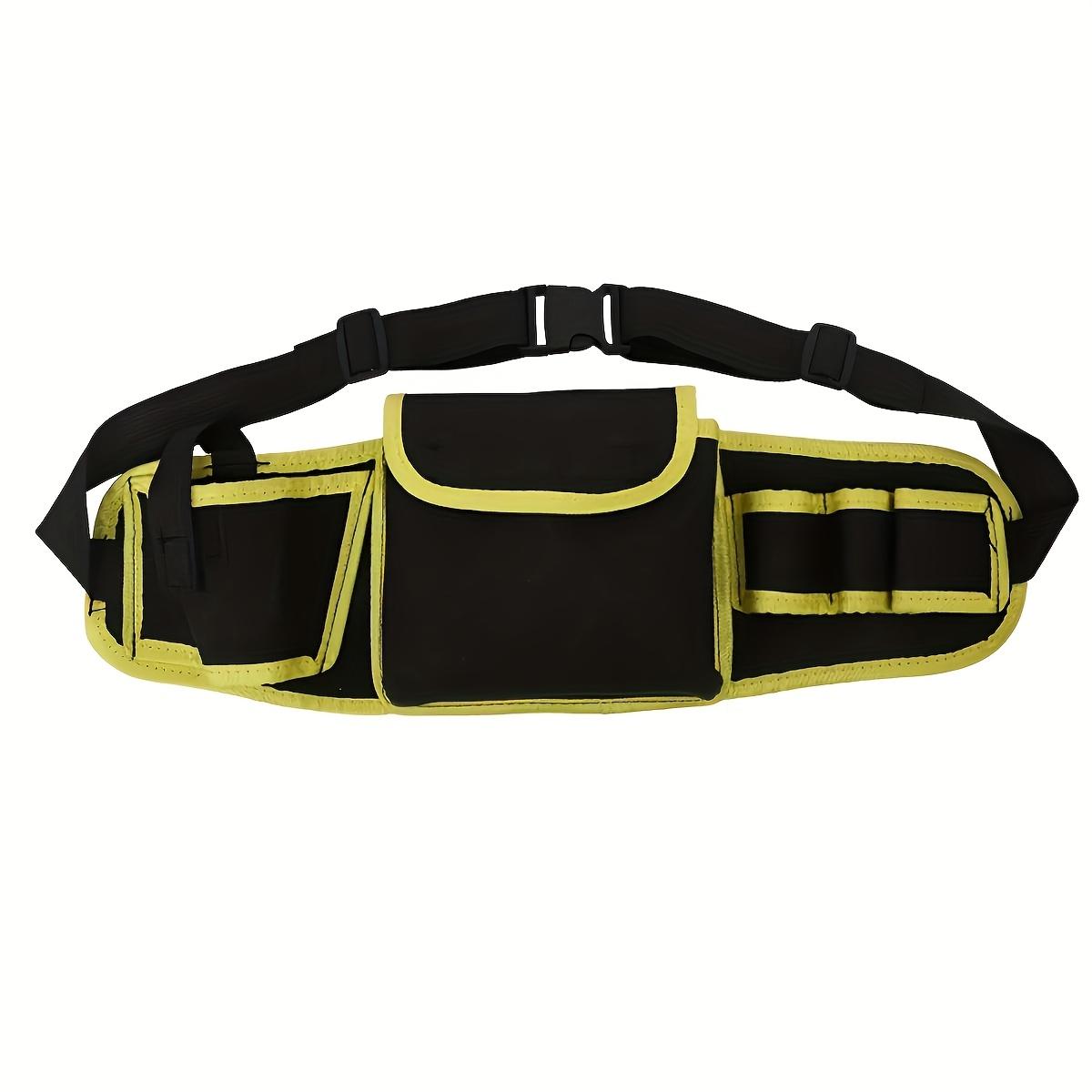 

Tool Belt Bag Utility Belt Adjustable Pockets Tool Belts Detachable Work Pouch Bag Heavy Waist Apron Versatile Pouch жёлтый