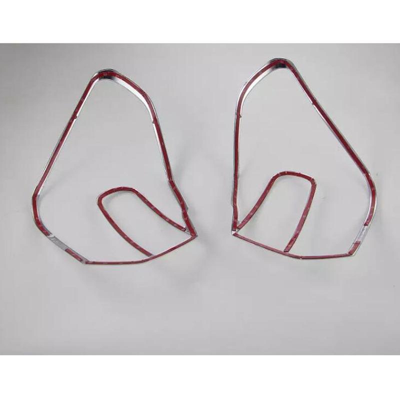 Car Detector ABS Chrome Cover Trim Back Tail Rear Light Lamp Frame Eyebrow 2PCs For Subaru XV 2012 2013 2014 2015 2016 2017