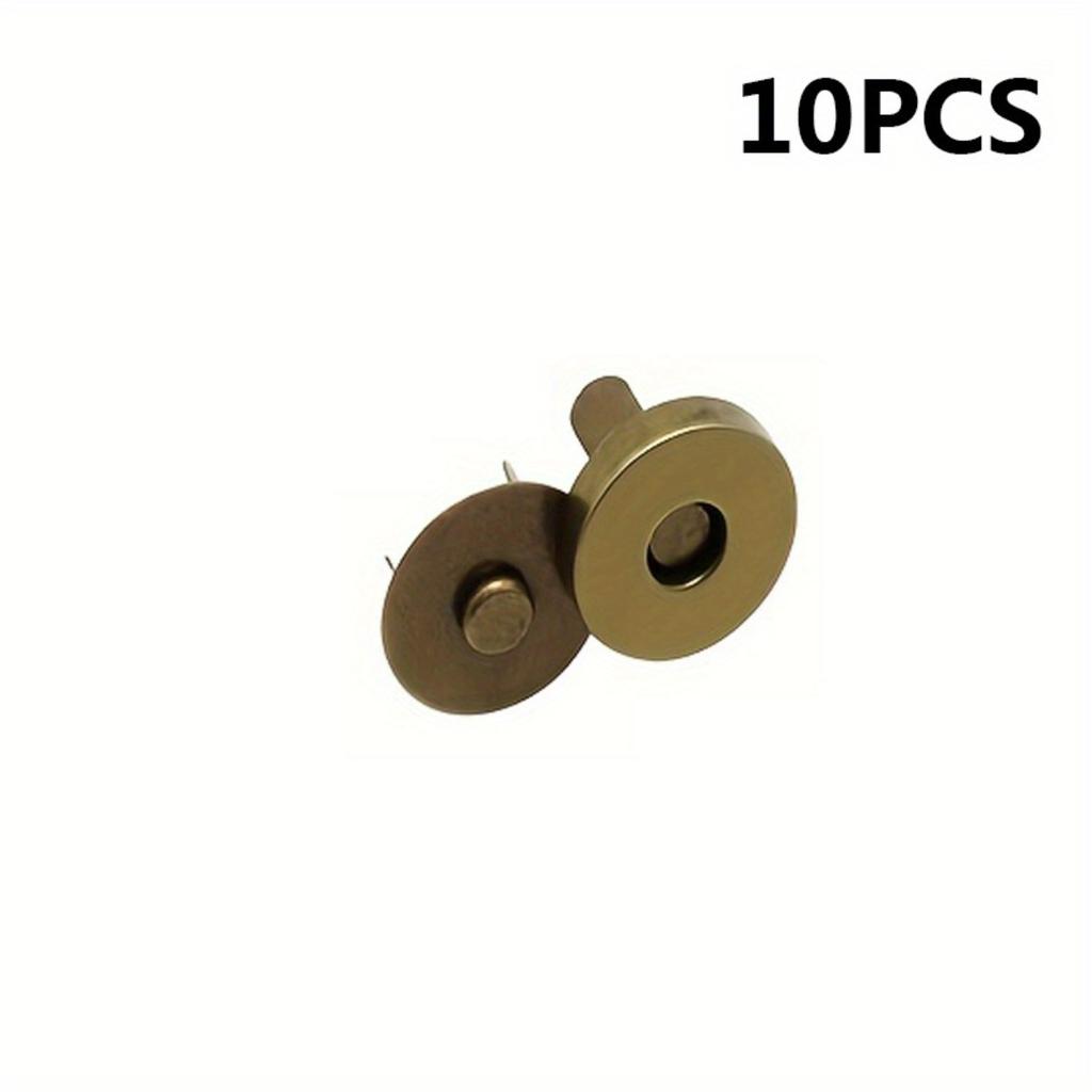 10 Sets Magnetic Snap 18mm Fastener Buckle Wallet Magnet Buckles Set, For Sewing, Crafts, Purses, Bags, Clothes