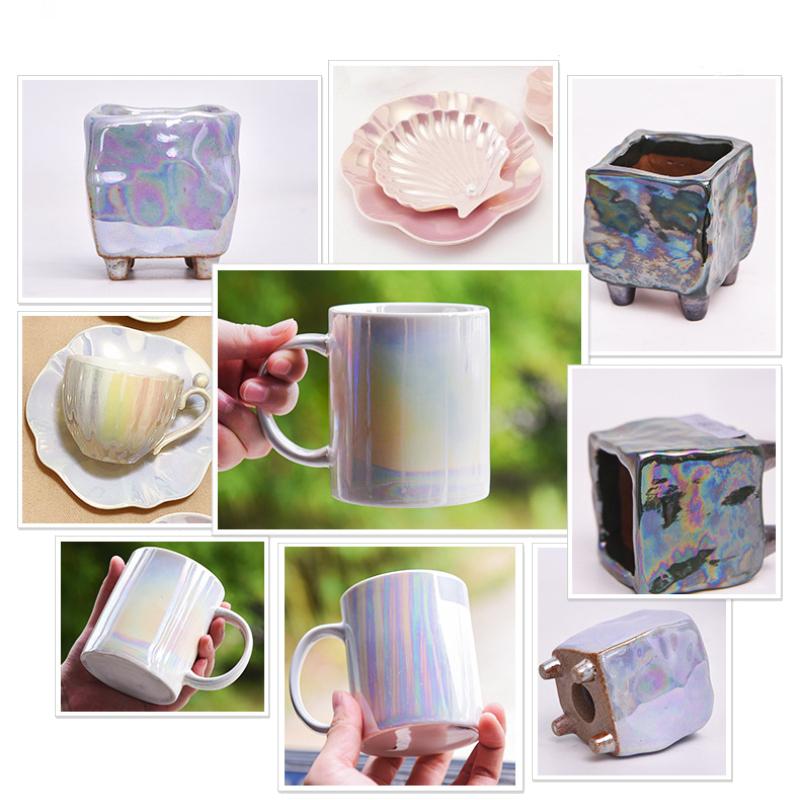 10/30/50/100ml Ceramic Glaze Color Liquid Colorful Gold Pigment Jingdezhen School Pottery Bar Special Pigment 780-800 Degrees