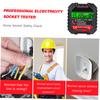 Outlet Tester with Voltage Display 90-250V Socket Tester Automatic Electric Circuit Polarity Voltage Detector Breaker Finder HT1