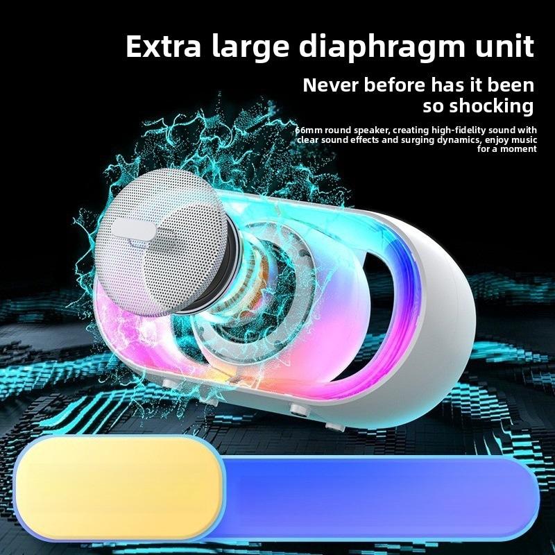 Outdoor Camping Desktop Atmosphere Night Light Bluetooth Speaker Portable RGB Light Small Stereo