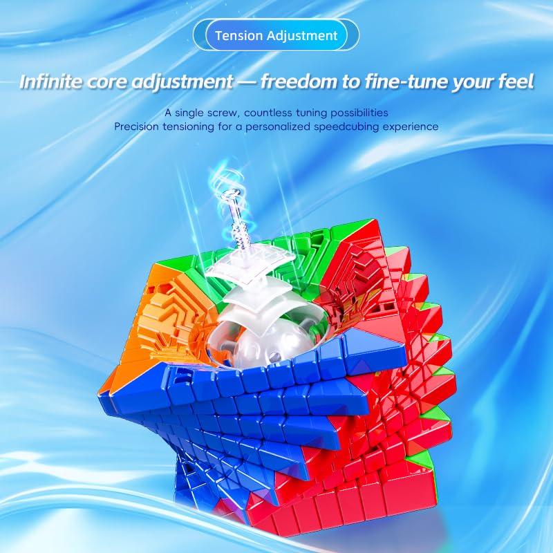 MoYu Meilong 9x9 V3 Stickerless Magic Cube [Authentic] Classroom Puzzle Magic Cube MoFang JiaoShi MFJS MEILONG 9x9x9 Puzzle 2025 Cube Toy (Standard Ed