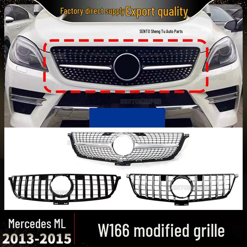 2013-2015 Mercedes-Benz ML W166 GT Style Front Grille Modification