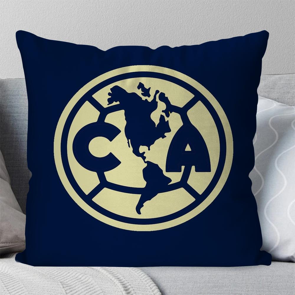 Football Club America Pillow Case Square Pillow Bedroom Sofa Leisure Comfort Cushion Car Living Room Home Decoration 40X40