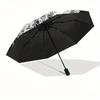 Cats Mandala Themed Eight Rib Automatic Folding Umbrella Is Suitable for Both Men and Women, Making It A Perfect Christmas and Valentine's D