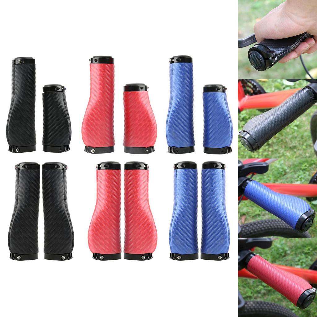 2 Pieces Universal Handlebar Grips Comfortable Slip Ergonomic Bar Shock Absorption Riding