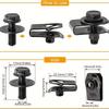 5sets Body Bolts U-nut Clamp M6 Engine Hood Chassis Cover Guard Bolts Metal Screws 10pcs Metal Screws And 10pcs Nut Washer Clamp