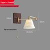 Nordic Minimalist Copper Rotatable Wall Lamp for Bedroom and Living Room
