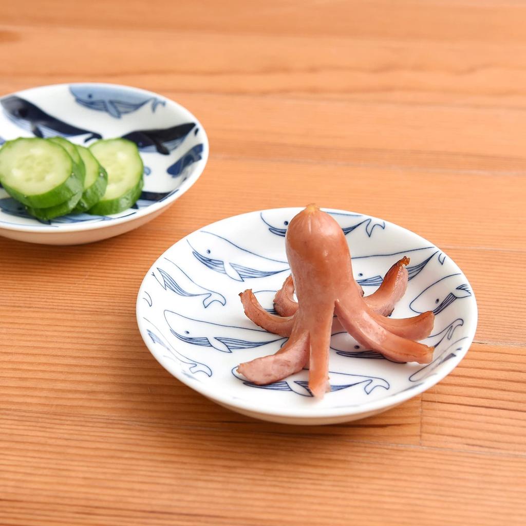 natural69 Hasami Ware cocomarine x Janke Mini Plate Mamezara Set of 5 Japanese Small Plates Microwave & Dishwasher Safe