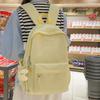 Schoolbag Korean Version Ins Wind Cream Department Primary and Secondary School Students Light Backpack High Value Soft Girl Heart Travel Backpack