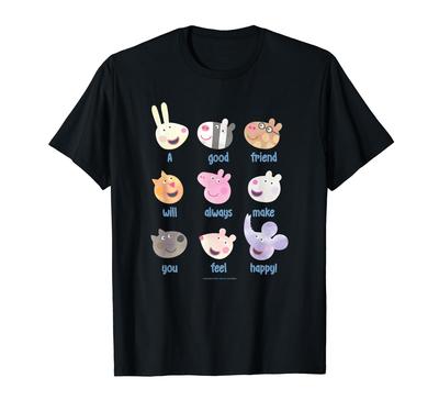 Peppa Wutz Ein guter Freund wird dich immer glücklich machen! T-Shirt