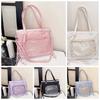 PVC Shoulder Ita Bag PU Leather Y2K Anime Display Bag Goth Transparent Handbag  School