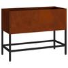 Raised Garden Bed Planter Rust Colored 60 X 26 X 45 Cm Weatherproof Steel