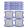 8PCS Car Door Handle Sticker Decal Warning Diamond Auto Strip Driving Safety Bling Car Accessories for Girls Wholesale Universal