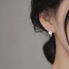 2024 Light Luxury Camellia Stud Earrings - 925 Sterling Silver, Women's Spring Niche Design