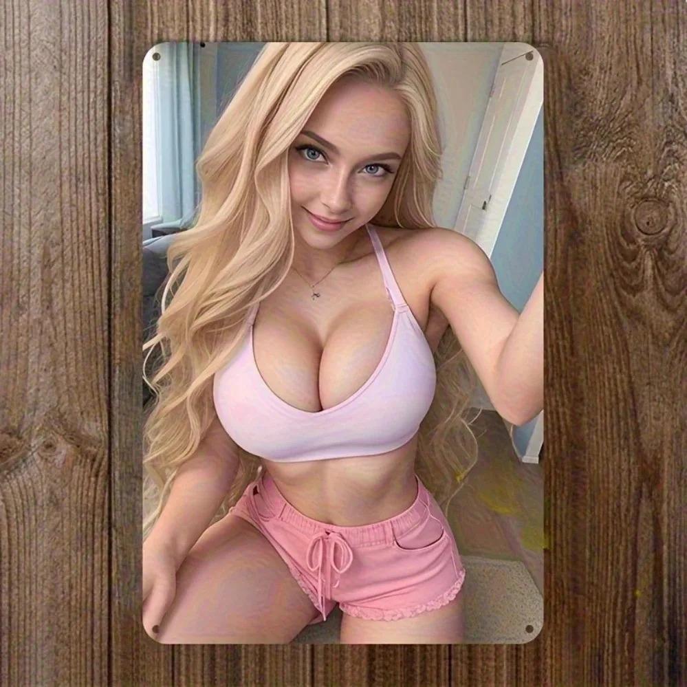 Vintage Floral Tin Sign 8x12 Inch Retro Wall Art Easy Install 20x30