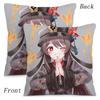 Anime Genshin Impact Pillow Covers Cartoon Sofa Decorative Home Double-Sided Printing Short Plush Cute Cushion Cover