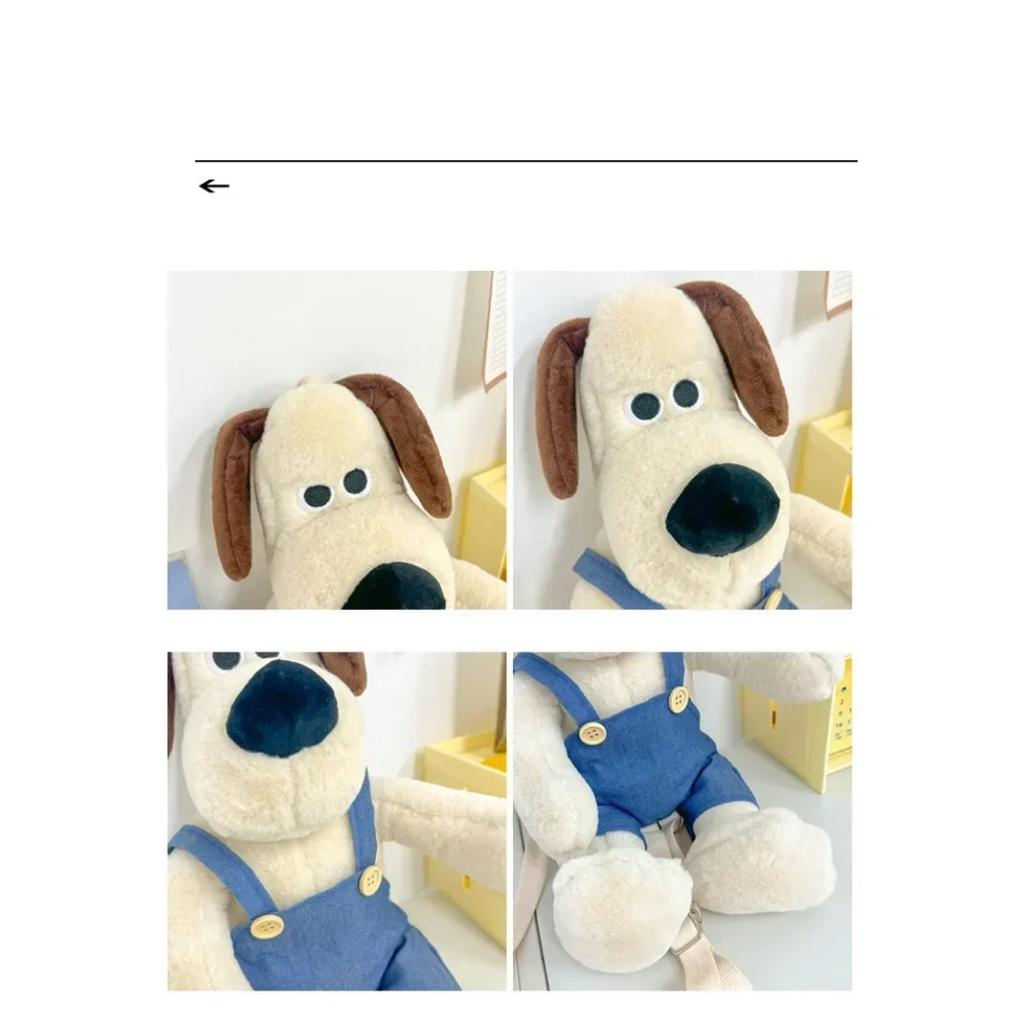 Funny Dog Plush Backpack Cute Anime Puppy Plushie Toy Doll Large Capacity Cosmetic Snack Storage Shoulder Bag Birthday Gifts