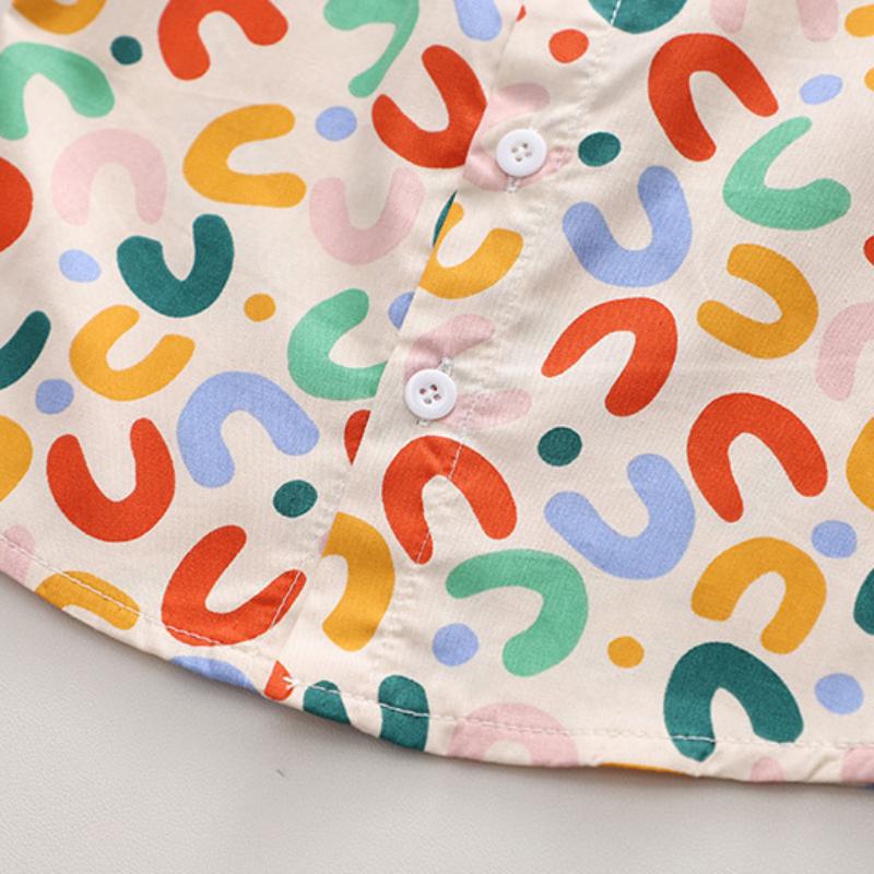 Children's Clothes Printed T-shirt Summer Sets Boys Short Sleeve Suit Baby Shirt and Shorts 2 Piece Set