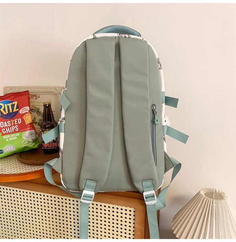 Bear Print Student Schoolbag Girl Backpack Students Third To Sixth Grade Backpack