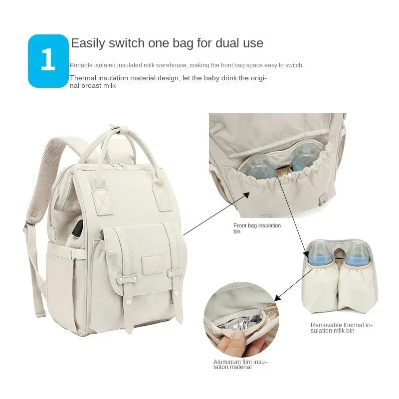 Bolsa de fraldas para bebê, mochila para mamãe, bolsa de armazenamento à prova d'água, bolsa de viagem para áreas externas, bolsa de maternidade para coisas de bebê
