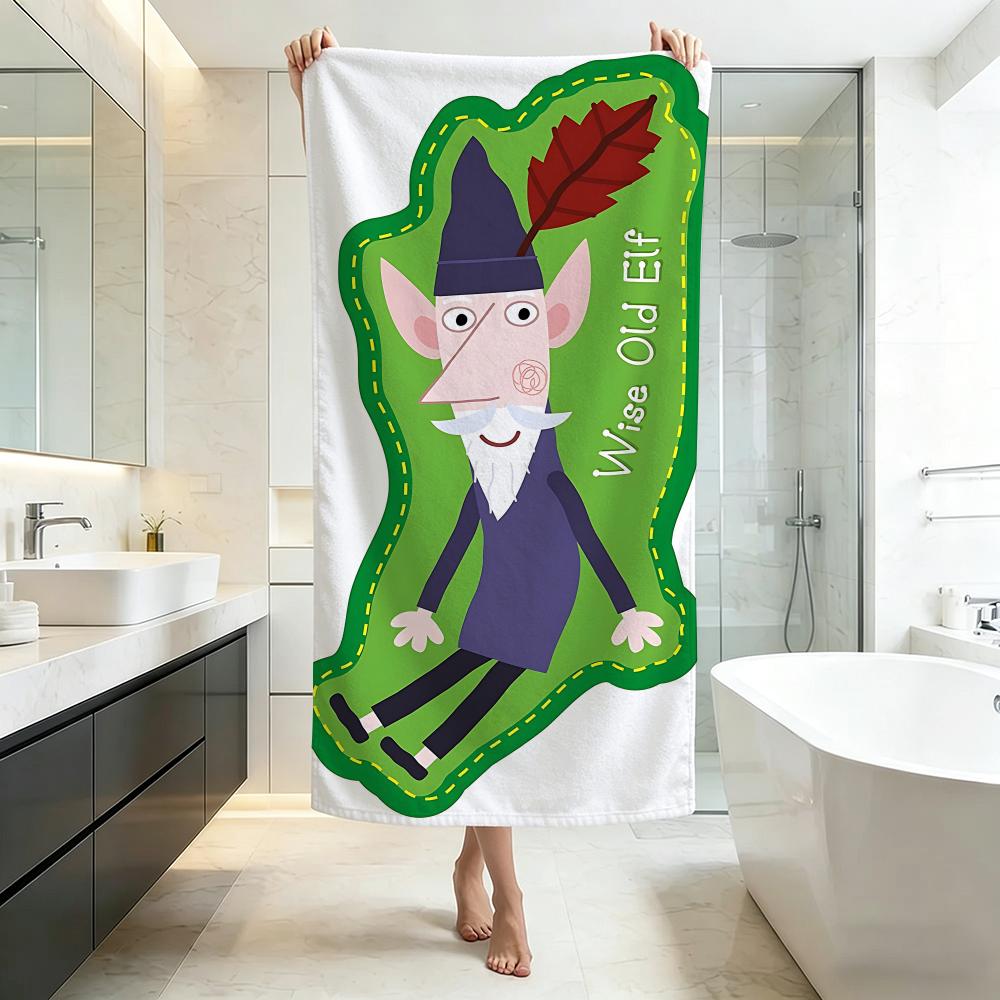 Serviette Mignonne Ben et Holly : Petit Royaume Qualité Hôtel Cinq Étoiles Écologique Ultra Douce Épaisse Serviettes de Bain
