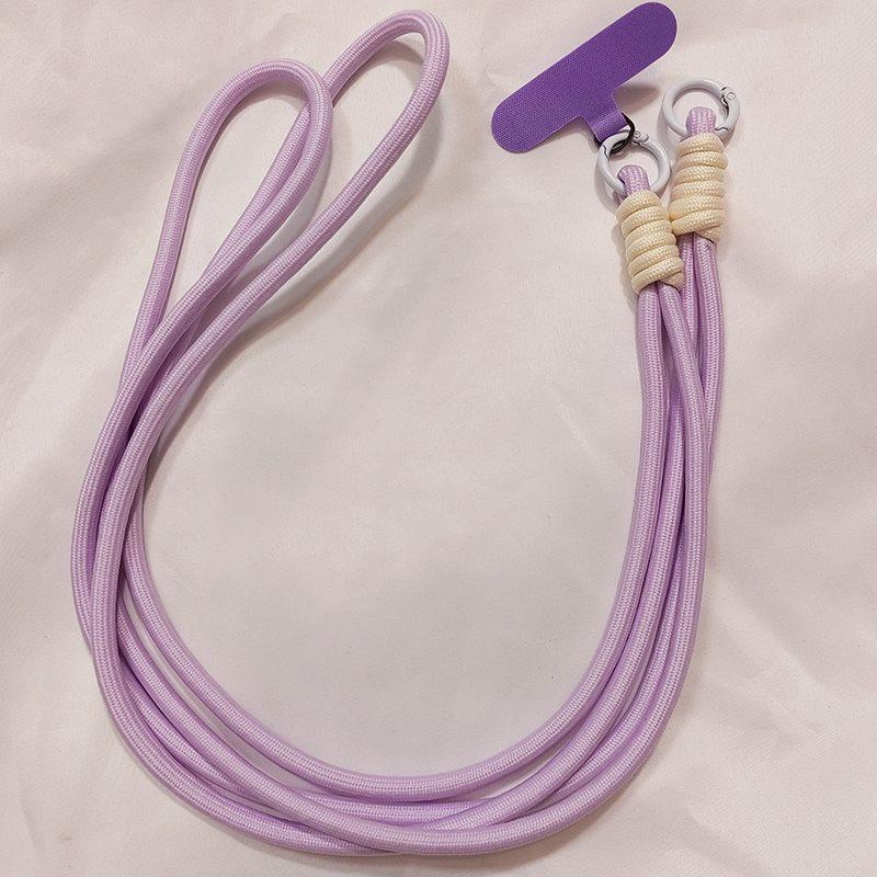 

Однотонный плетеный ремешок-шнурок через плечо для телефона: Прочный Универсальный Ремешок для Чехлов Телефонов