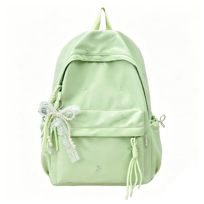 Bow Print Backpack Women's Travel Lightweight Backpack Student Schoolbag