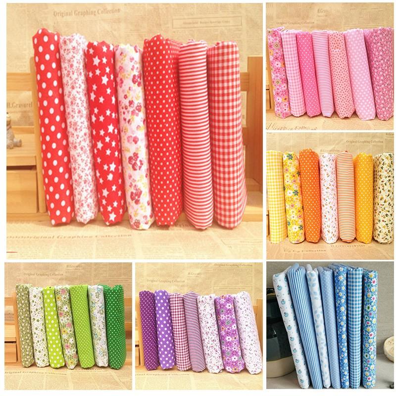 

Series 7 Pieces Assorted Pre-Cut Remnant Value Bundles Charm Cotton Quilt Fabric жёлтый
