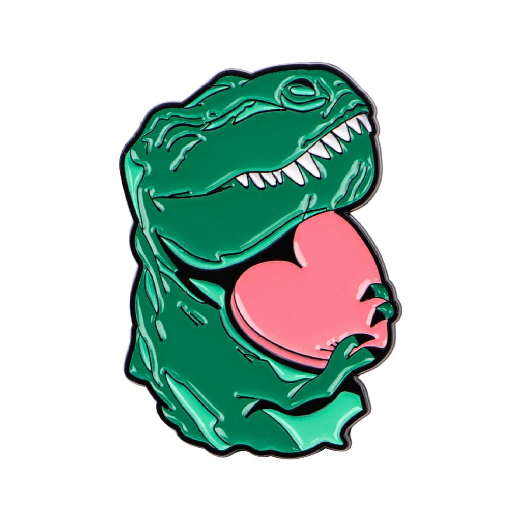 Cute Dinosaur Enamel Pin Animal Brooches Badges Lapel Pins for Backpack Jewelry Decorations Cosplay Accessories Gift Kids Toys