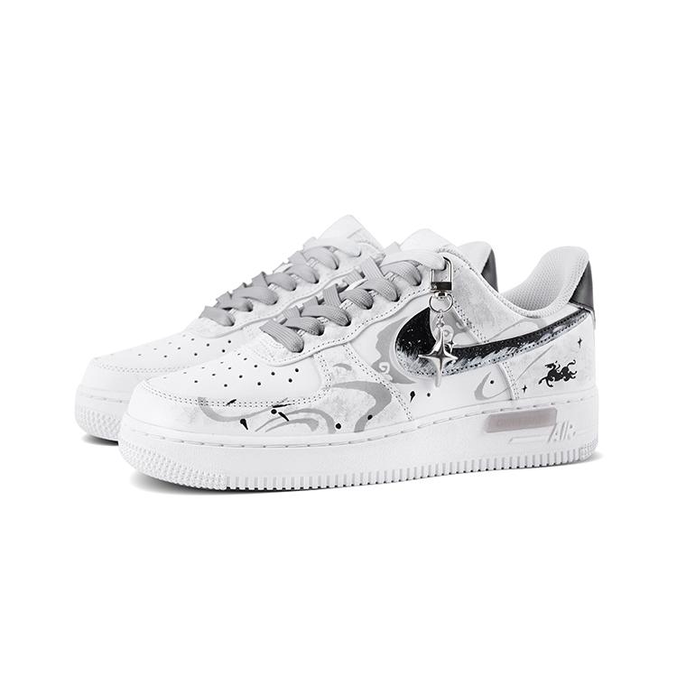Nike Air Force 1 Low top Skateboard Shoes Women's Gray White DD8959-100(Team651-)