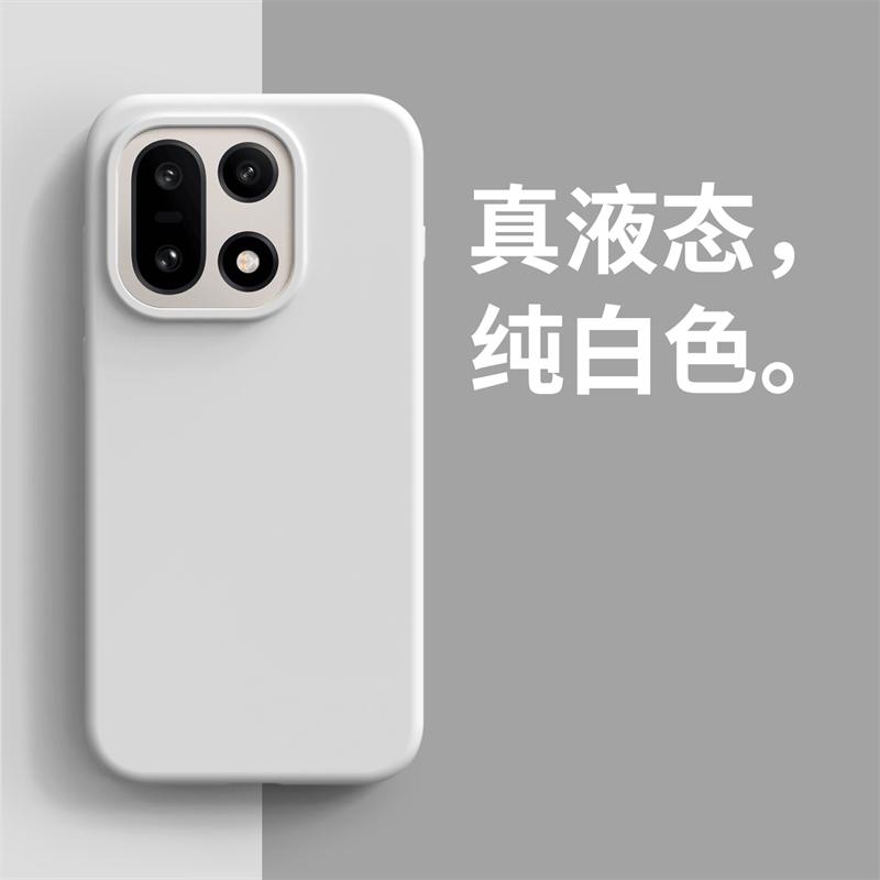 For OnePlus 15 Case Luxury Liquid Soft Silicone Comfortable Feel Built In Flocking Cover For OnePlus15 5G One Plus 15 Bumper