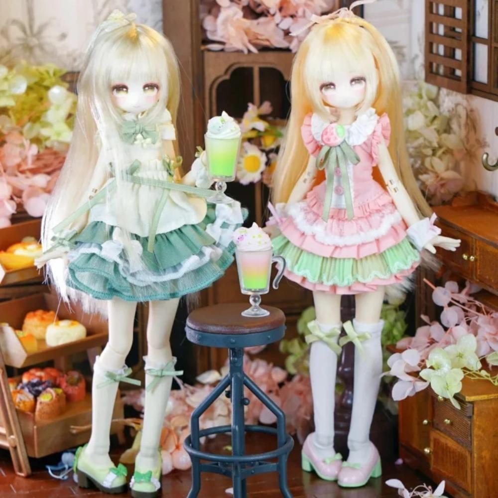 In stock New Momotale Siji Chayu Series 1/8 Hair Bjd Joint Cute Doll Blind Box Figurine Caixa Caja Four Seasons Tea Language