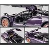 1/32 Pagani Huayra Dinastia Diecasts Toy Vehicles Car Model Alloy Boys Toy Car Simulation Sound Light Collectibles Kids Toy Gift