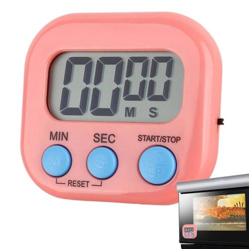 Humkopnl Magnetic Timer with Large Display, Countdown Function, and Magnetic Back | Portable Egg Timer/Stopwatch with Bracket for Cooking, Exercise, a
