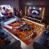 1PC Custom Name Firefighter's Pride Theme Floor Mat Ideal for Living Room, Game Rooms, Office, Bedroom, Office Floor Mat , Floor Mats for Home